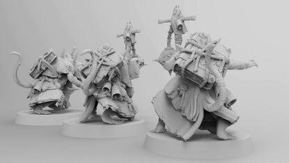 Supreme Rat Plaguelord | 3 Poses | Ratmen Resin 3D Printed Miniature | RPG | D&D | DnD| EmanG |