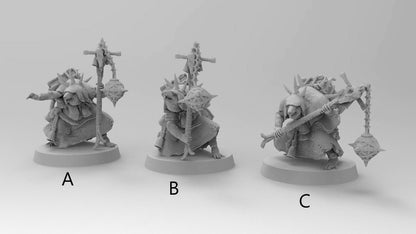 Supreme Rat Plaguelord | 3 Poses | Ratmen Resin 3D Printed Miniature | RPG | D&D | DnD| EmanG |
