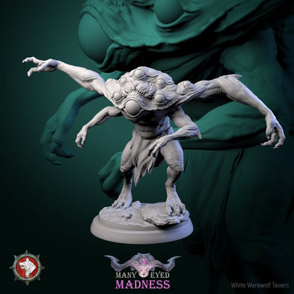 Many Eyed Monster Set | Many Eyed Madness | Resin 3D Printed Miniature | White Werewolf Tavern | RPG | D&D | DnD
