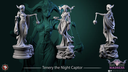 Tenery The Night Captor | Many Eyed Madness | Multiple Scales | Resin 3D Printed Miniature | White Werewolf Tavern