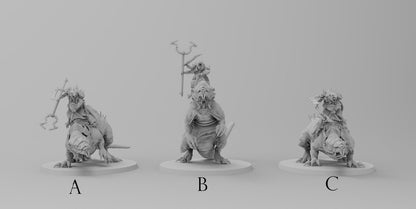 Expert Experimenter on Horrible Rat Mother | Ratmen Resin 3D Printed Miniature | RPG | D&D | DnD| EmanG |