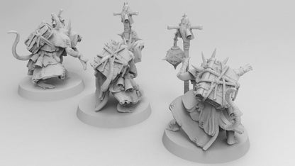 Supreme Rat Plaguelord | 3 Poses | Ratmen Resin 3D Printed Miniature | RPG | D&D | DnD| EmanG |