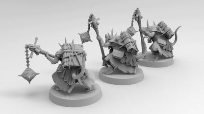 Supreme Rat Plaguelord | 3 Poses | Ratmen Resin 3D Printed Miniature | RPG | D&D | DnD| EmanG |