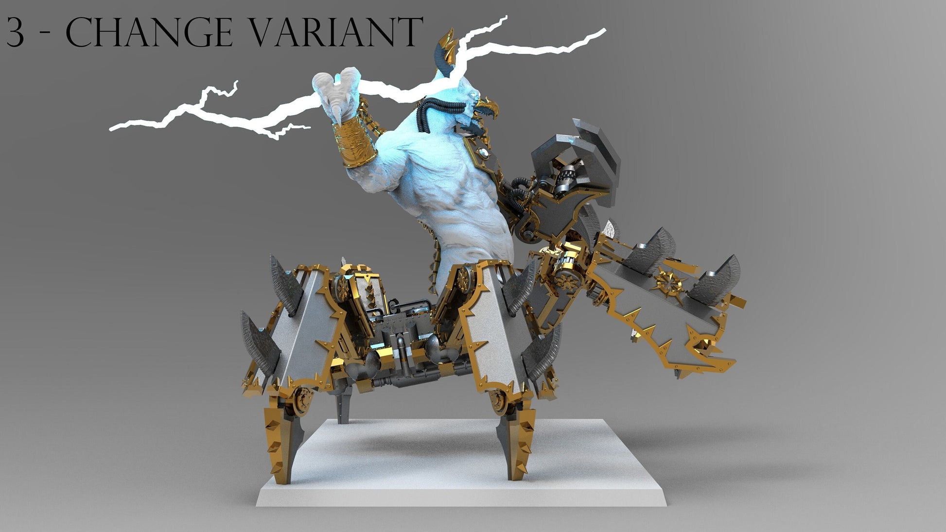 Medieval Cyberdemon of Blood - Five Variants | Legion of Rage | Resin 3D Printed | EmanG | Table Top Gaming