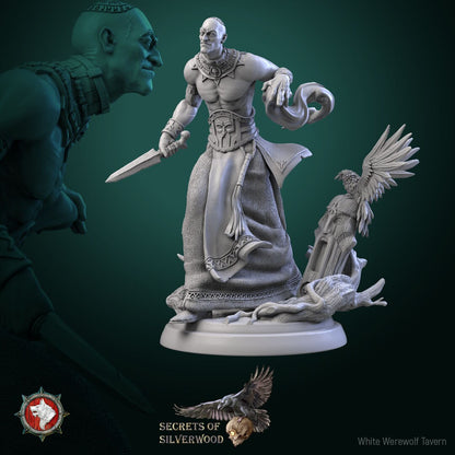 Chernobog Cultist Set | Six Poses | Secrets of Silverwood | Resin 3D Printed Miniature | White Werewolf Tavern | RPG | D&D | DnD