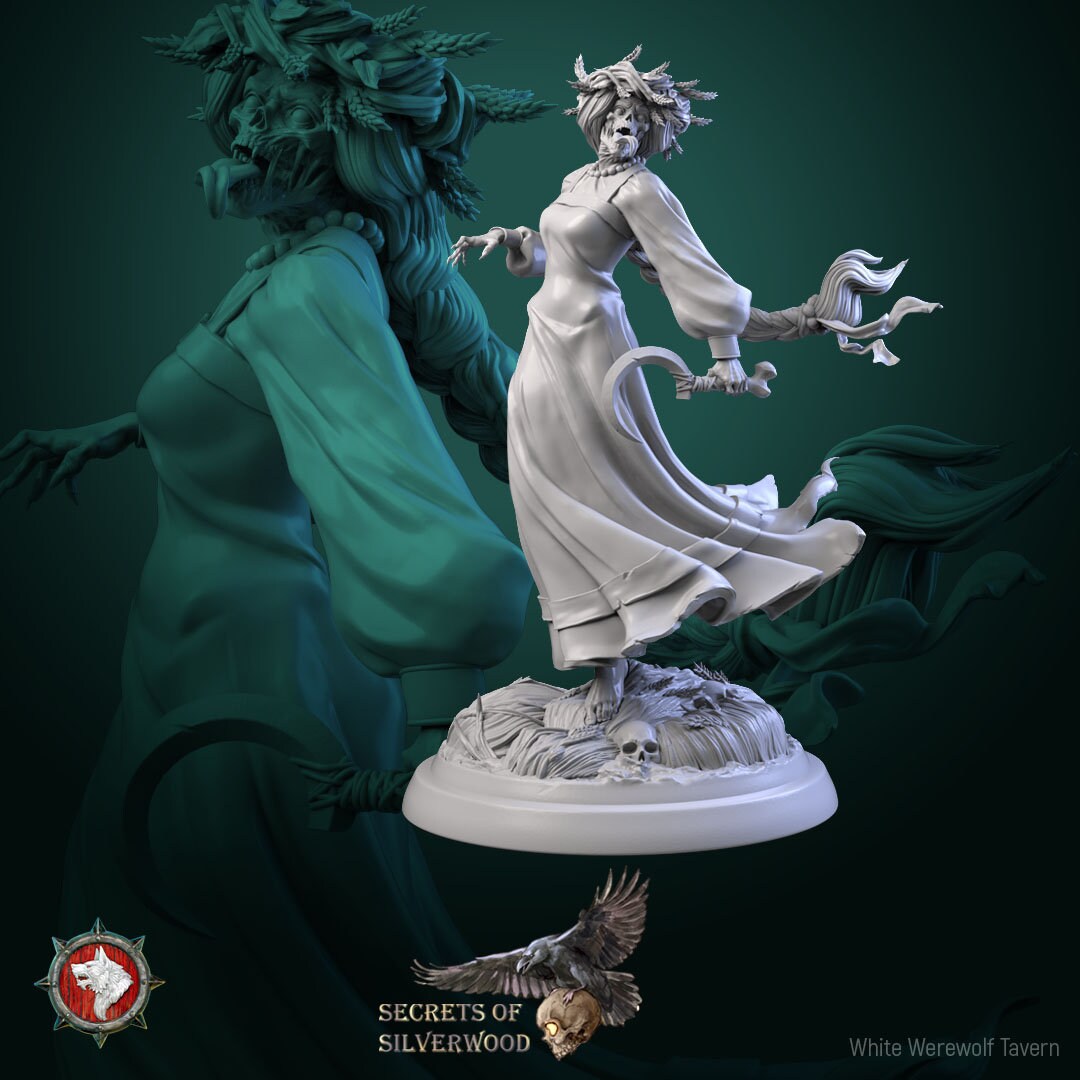 Noonwraith Set | Six Poses | Secrets of Silverwood | Resin 3D Printed Miniature | White Werewolf Tavern | RPG | D&D | DnD