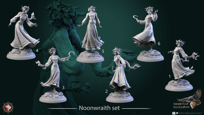Noonwraith Set | Six Poses | Secrets of Silverwood | Resin 3D Printed Miniature | White Werewolf Tavern | RPG | D&D | DnD