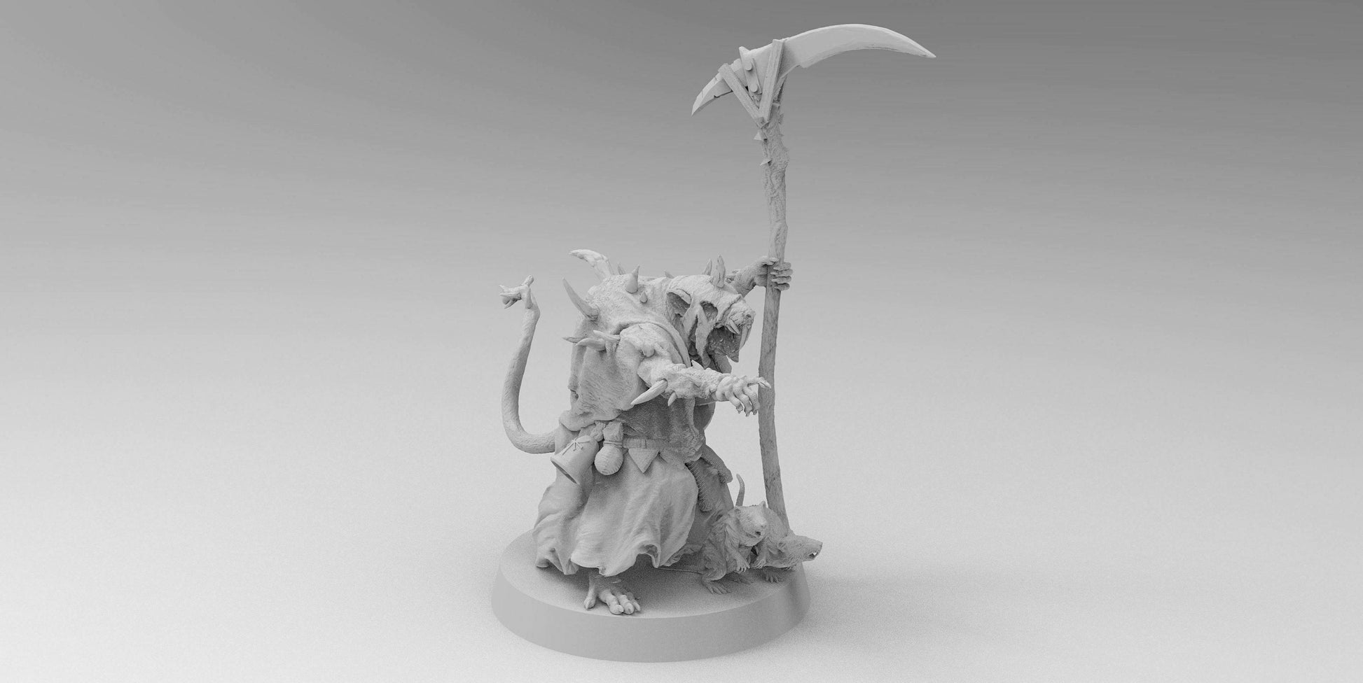 Poxed Rat Priests | 7 Poses | Ratmen Resin 3D Printed Miniature | Warhammer Proxy | RPG | D&D | DnD| EmanG |