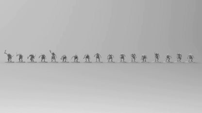 Ratmen Slaves (Hand Weapons) | Ratmen Resin 3D Printed Miniature | RPG | D&D | DnD| EmanG |