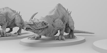 Gargantuan Rat-Terrors | 7 Poses | Ratmen Resin 3D Printed Miniature | RPG | D&D | DnD| EmanG |