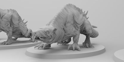 Gargantuan Rat-Terrors | 7 Poses | Ratmen Resin 3D Printed Miniature | RPG | D&D | DnD| EmanG |