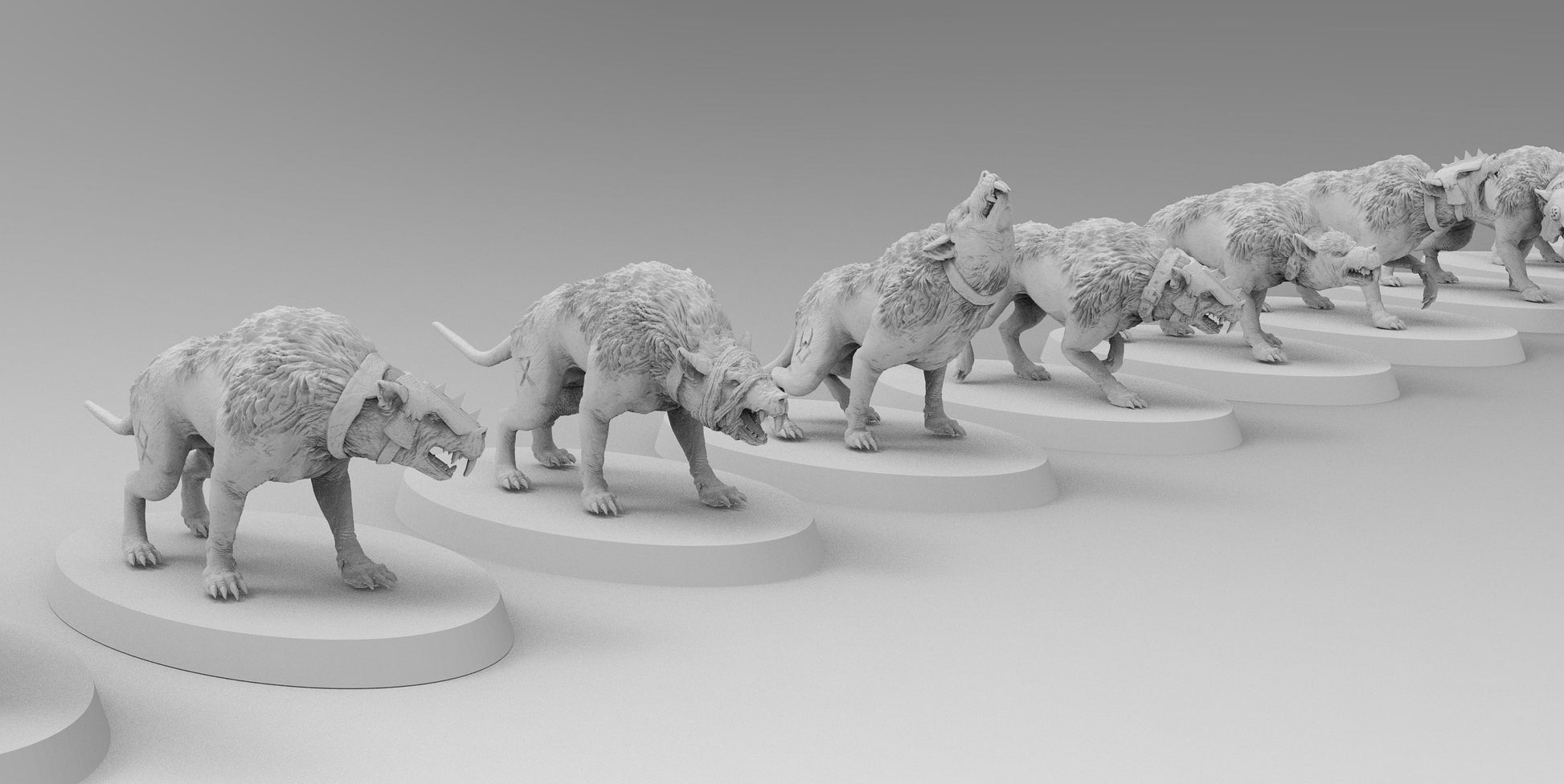 Wolf Rodents | Ratmen Resin 3D Printed Miniature | Warhammer Proxy | RPG | D&D | DnD| EmanG |