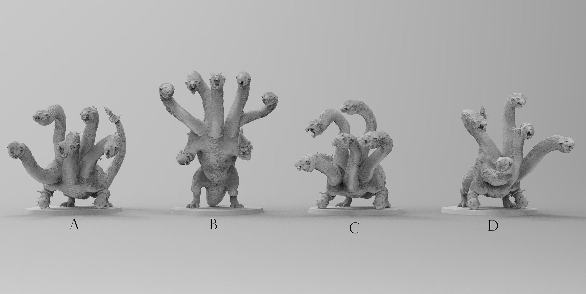 Rat Hydras | Ratmen Resin 3D Printed Miniature | Warhammer Proxy | RPG | D&D | DnD| EmanG |