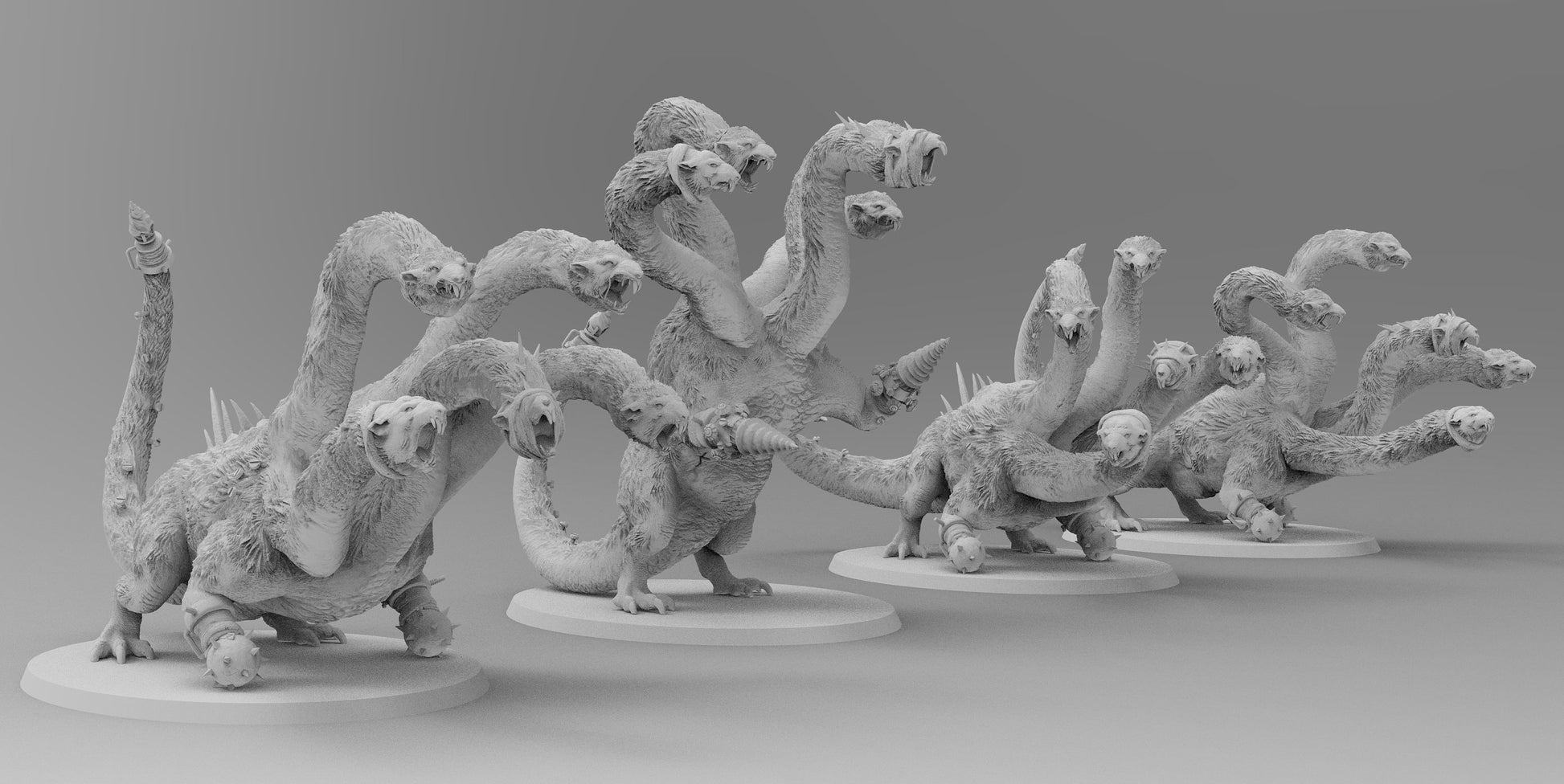 Rat Hydras | Ratmen Resin 3D Printed Miniature | Warhammer Proxy | RPG | D&D | DnD| EmanG |