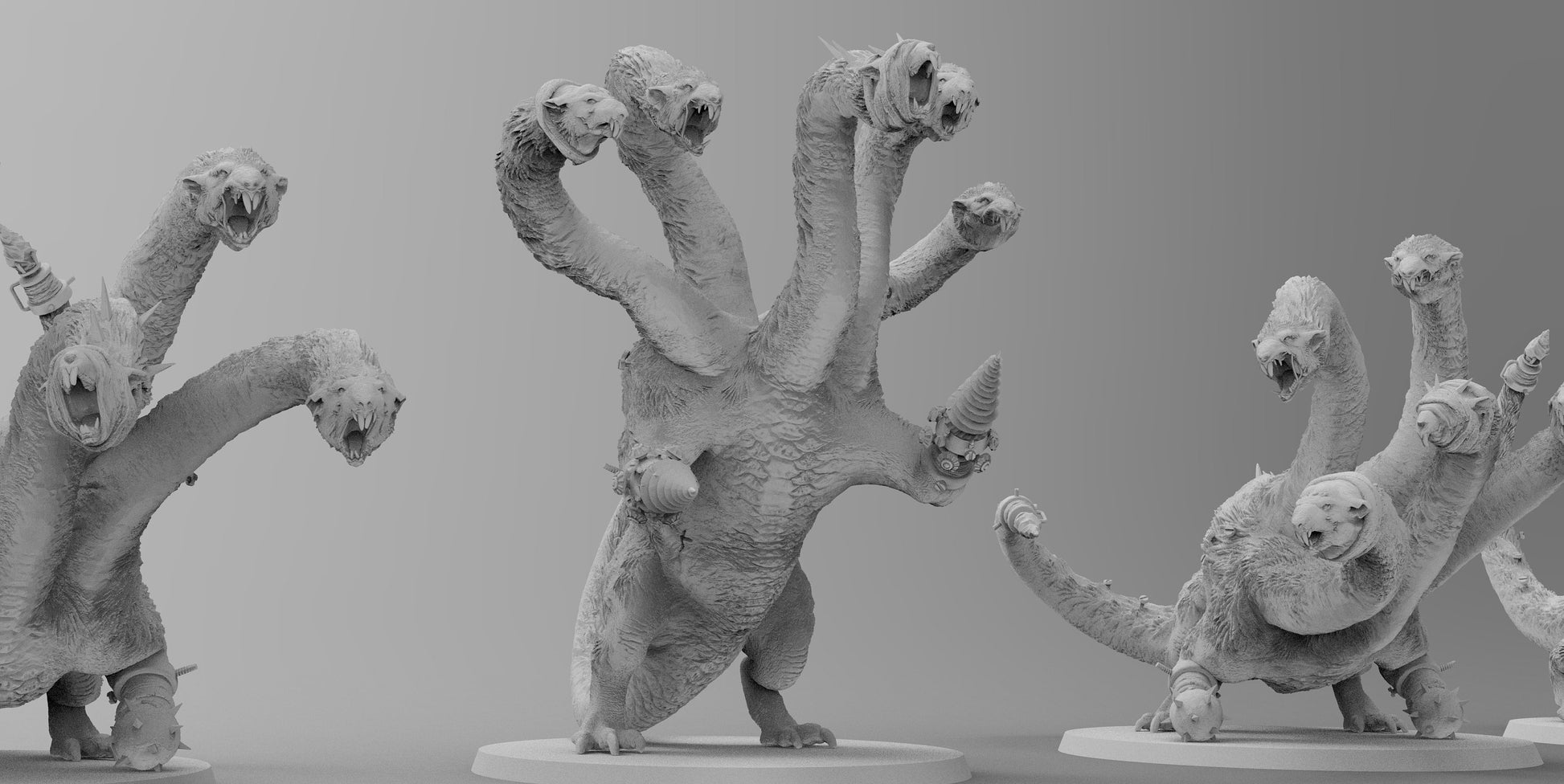 Rat Hydras | Ratmen Resin 3D Printed Miniature | Warhammer Proxy | RPG | D&D | DnD| EmanG |