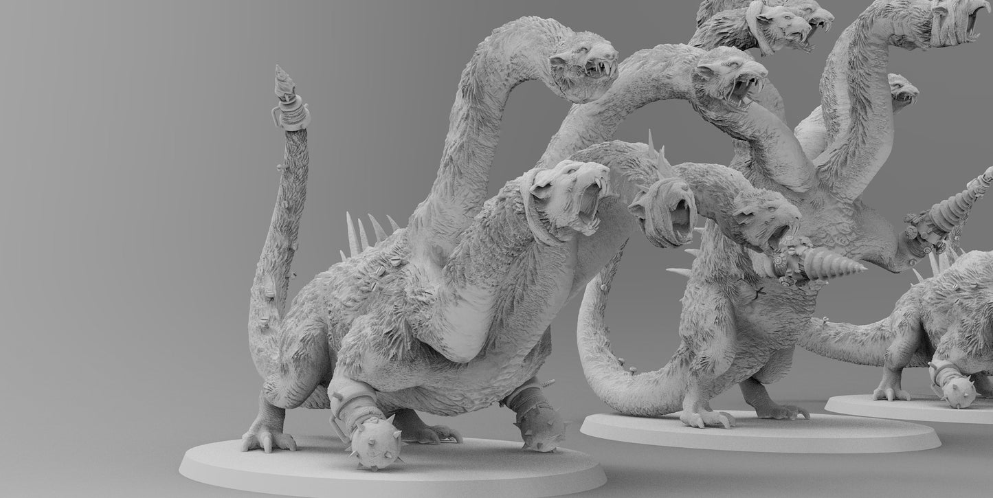 Rat Hydras | Ratmen Resin 3D Printed Miniature | Warhammer Proxy | RPG | D&D | DnD| EmanG |