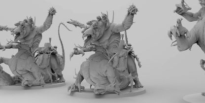 Abominable Abyss Rodent | Ratmen Resin 3D Printed Miniature | RPG | D&D | DnD| EmanG |