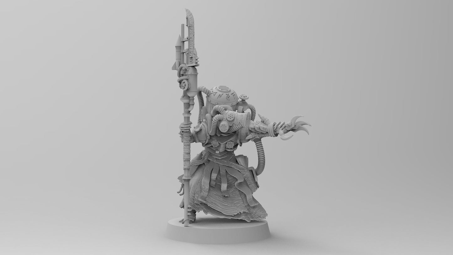 Ratmen Engineer with Halberd | Ratmen Resin 3D Printed Miniature | Warhammer Proxy | RPG | D&D | DnD| EmanG |