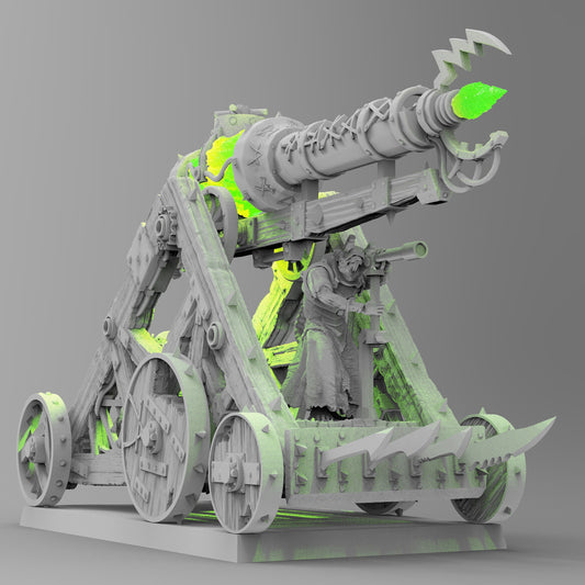 Lightning-Powered Field Cannon | Ratmen | Resin 3D Printed | EmanG | Table Top Gaming