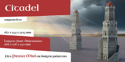 Citadel | 6-28mm Scale | Ivory City | The Print Goes Ever On | RPG | DnD | Table Top Gaming | Buildings and Terrain