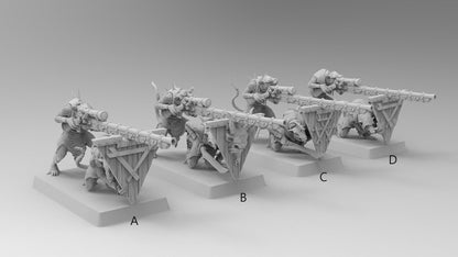 Ratmen Sniper Teams | Ratmen Resin 3D Printed Miniature | RPG | D&D | DnD| EmanG |
