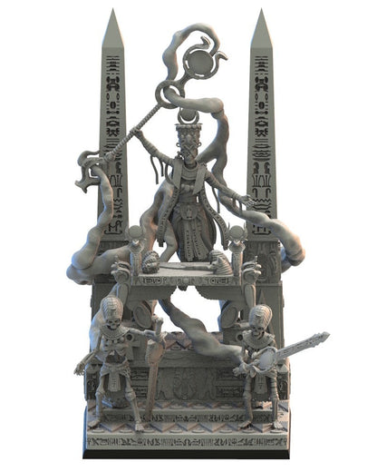 Amenophis on Canopic Altar | Undying Dynasties | Lost Kingdom Miniatures | Kings of War | RPG | D&D | Tabletop