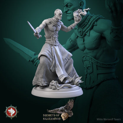 Chernobog Cultist Set | Six Poses | Secrets of Silverwood | Resin 3D Printed Miniature | White Werewolf Tavern | RPG | D&D | DnD