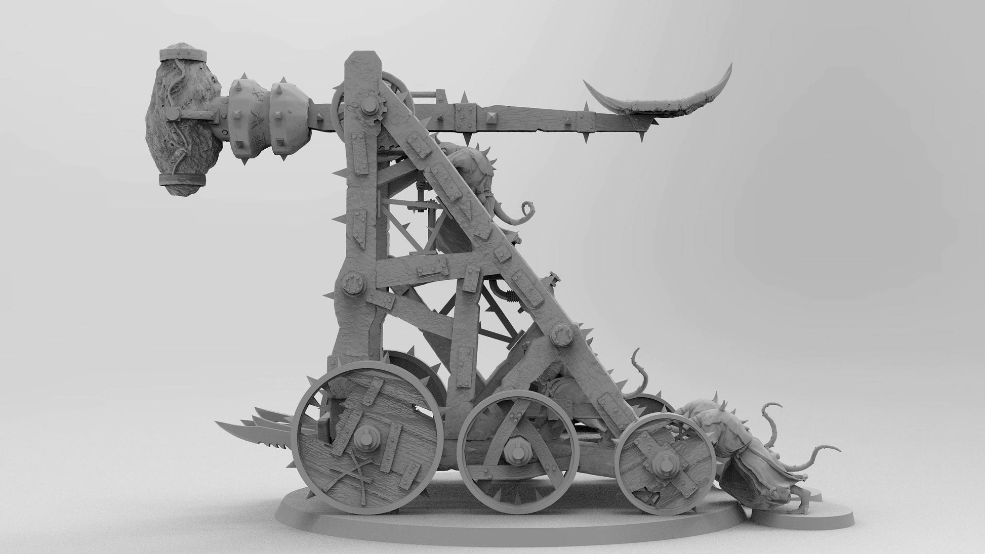 Pox Catapult | Ratmen | Resin 3D Printed | EmanG | Table Top Gaming