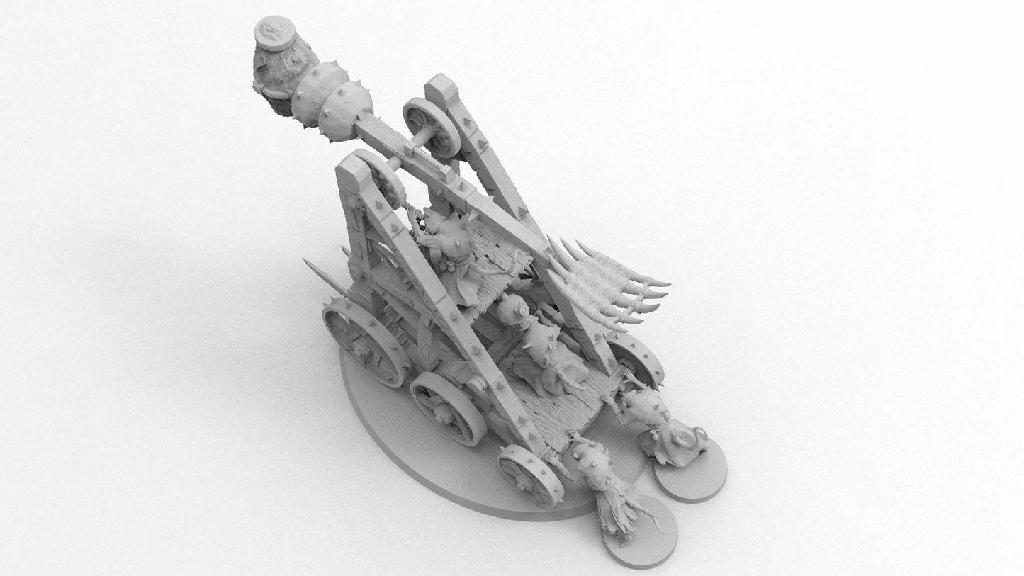 Pox Catapult | Ratmen | Resin 3D Printed | EmanG | Table Top Gaming