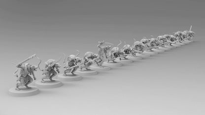 Ratmen Slaves (Hand Weapons) | Ratmen Resin 3D Printed Miniature | RPG | D&D | DnD| EmanG |