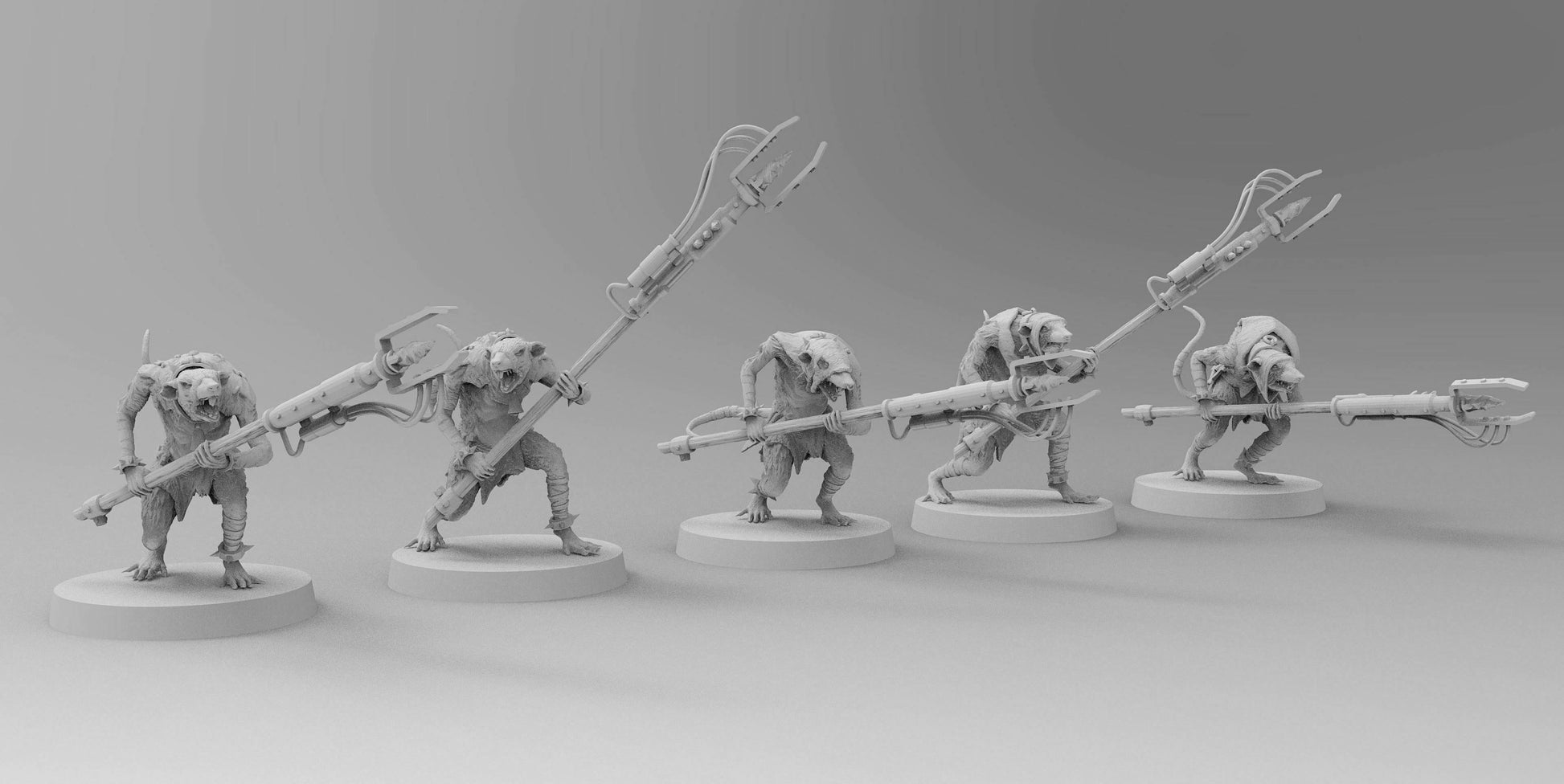 Ratmen Slaves (Prods) | Ratmen Resin 3D Printed Miniature | Warhammer Proxy | RPG | D&D | DnD| EmanG |