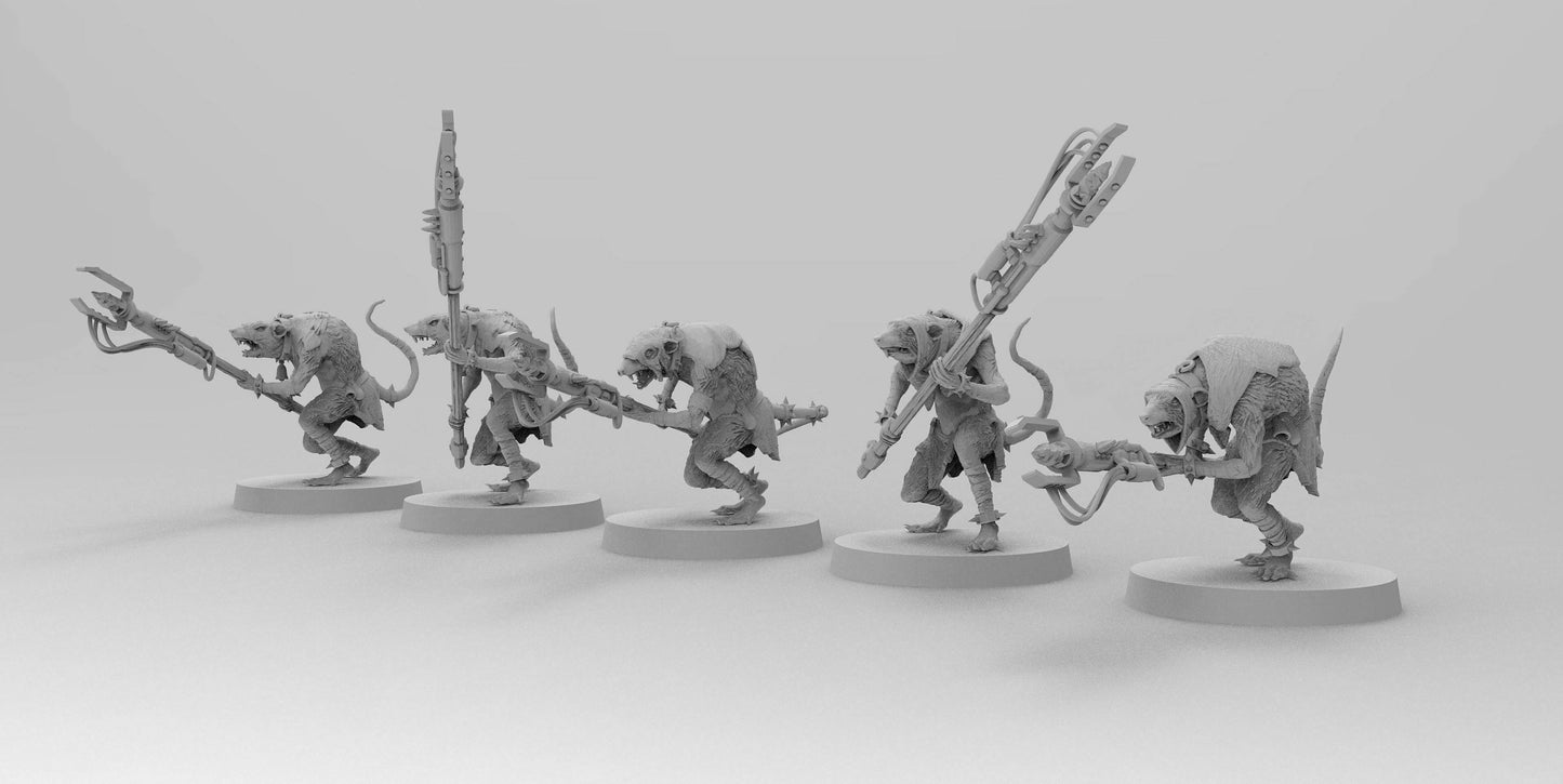 Ratmen Slaves (Prods) | Ratmen Resin 3D Printed Miniature | Warhammer Proxy | RPG | D&D | DnD| EmanG |