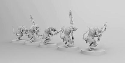 Ratmen Slaves (Prods) | Ratmen Resin 3D Printed Miniature | RPG | D&D | DnD| EmanG |