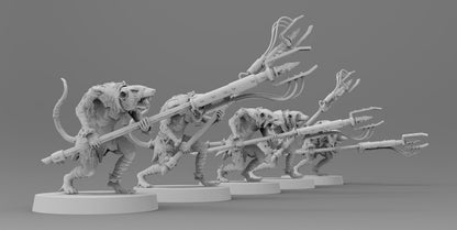 Ratmen Slaves (Prods) | Ratmen Resin 3D Printed Miniature | RPG | D&D | DnD| EmanG |