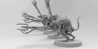 Ratmen Slaves (Prods) | Ratmen Resin 3D Printed Miniature | RPG | D&D | DnD| EmanG |