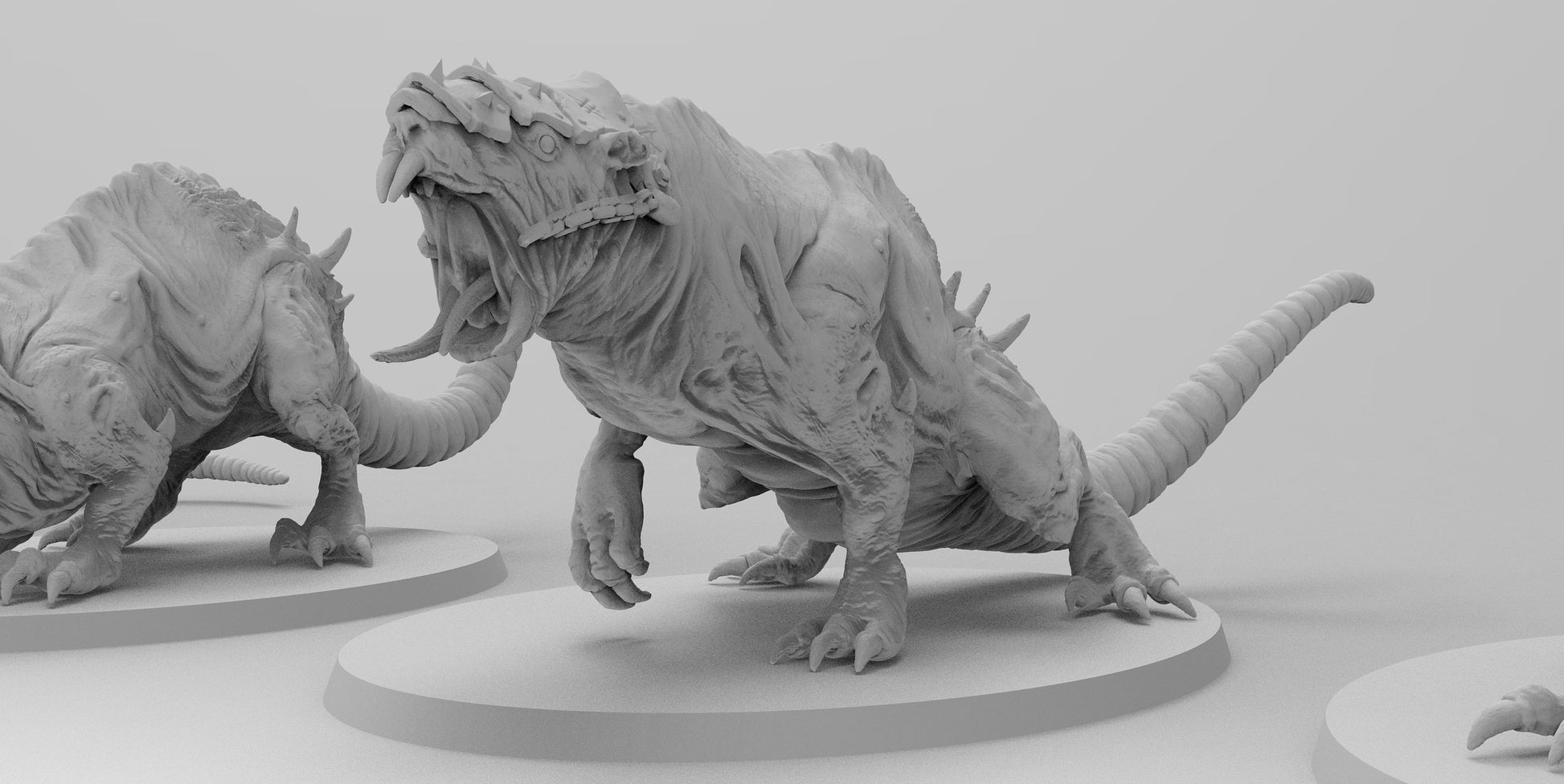 Gargantuan Rat-Terrors | 7 Poses | Ratmen Resin 3D Printed Miniature | Warhammer Proxy | RPG | D&D | DnD| EmanG |