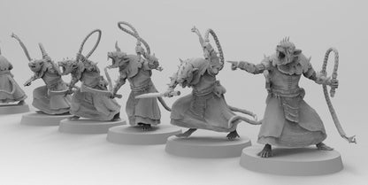 Ratmen Packmasters (Whips) | Ratmen Resin 3D Printed Miniature | RPG | D&D | DnD| EmanG |