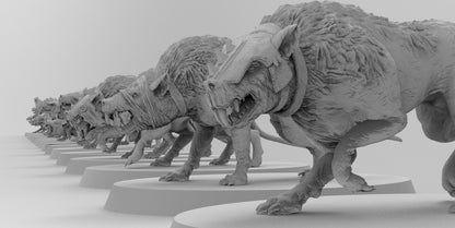 Wolf Rodents | Ratmen Resin 3D Printed Miniature | RPG | D&D | DnD| EmanG |