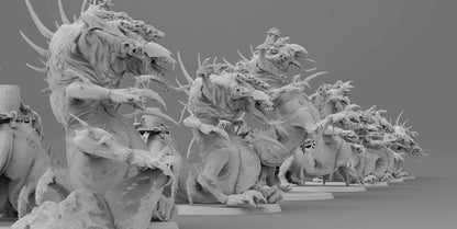 Abominable Abyss Rodent | Ratmen Resin 3D Printed Miniature | RPG | D&D | DnD| EmanG |