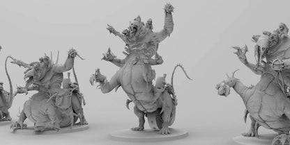 Abominable Abyss Rodent | Ratmen Resin 3D Printed Miniature | RPG | D&D | DnD| EmanG |