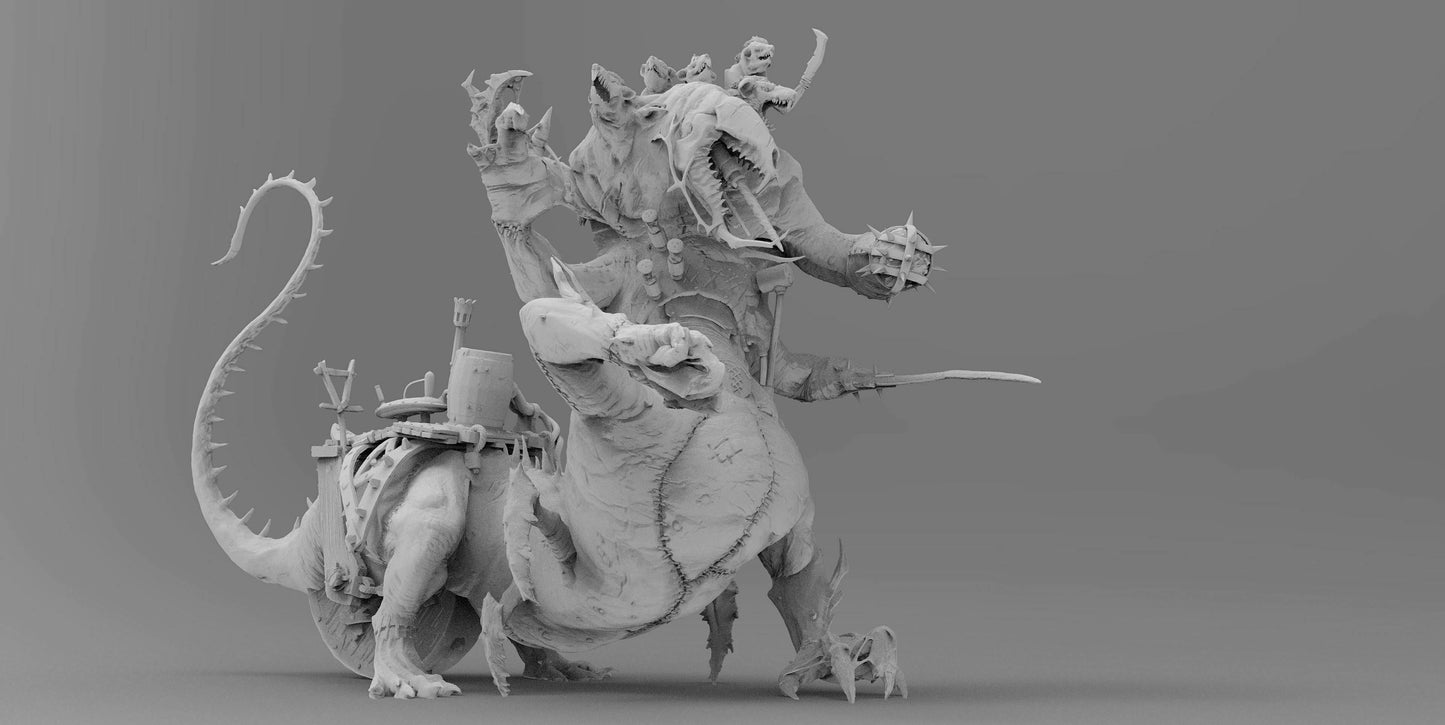 Abominable Abyss Rodent | Ratmen Resin 3D Printed Miniature | Warhammer Proxy | RPG | D&D | DnD| EmanG |