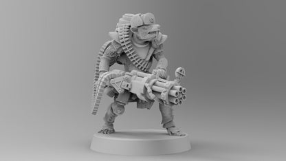 Heavy Weapons Commando Rat | Ratmen Resin 3D Printed Miniature | RPG | D&D | DnD| EmanG |