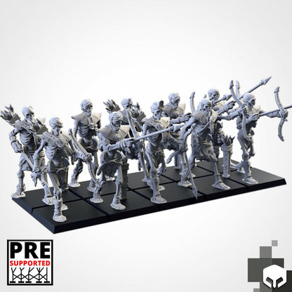 Skeleton Spearmen | Txarli Factory | Armies of the Sands | Kings of War | RPG | D&D | Tabletop