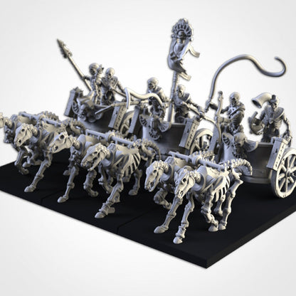 Sekelton Chariots | Txarli Factory | Armies of the Sands | Kings of War | RPG | D&D | Tabletop