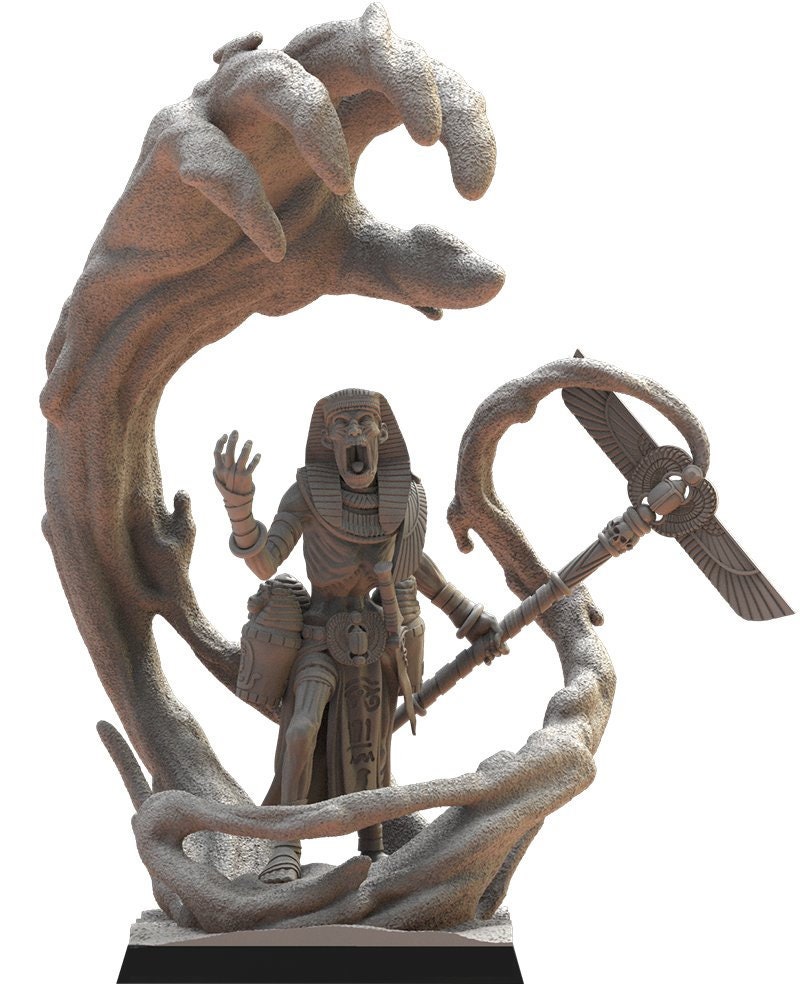 Canopic Sorcerer | Undying Dynasties | Lost Kingdom Miniatures | Warhammer Proxy | Kings of War | RPG | D&D | Tabletop