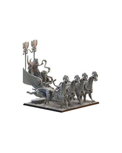 Pharaoh Akhenaten on Sta Chariot | Undying Dynasties | Lost Kingdom Miniatures | Kings of War | RPG | D&D | Tabletop