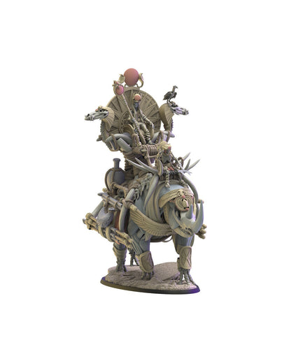 Hathor, Beduin Sorcerer on Rhinoceros | Undying Dynasties | Lost Kingdom Miniatures | Kings of War | RPG | D&D | Tabletop