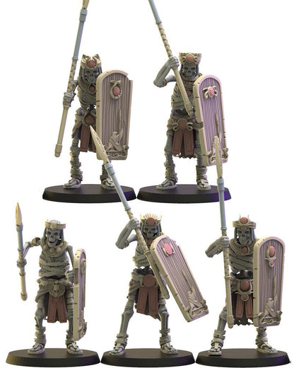 Hurus Spearmen | Undying Dynasties | Lost Kingdom Miniatures | Kings of War | RPG | D&D | Tabletop