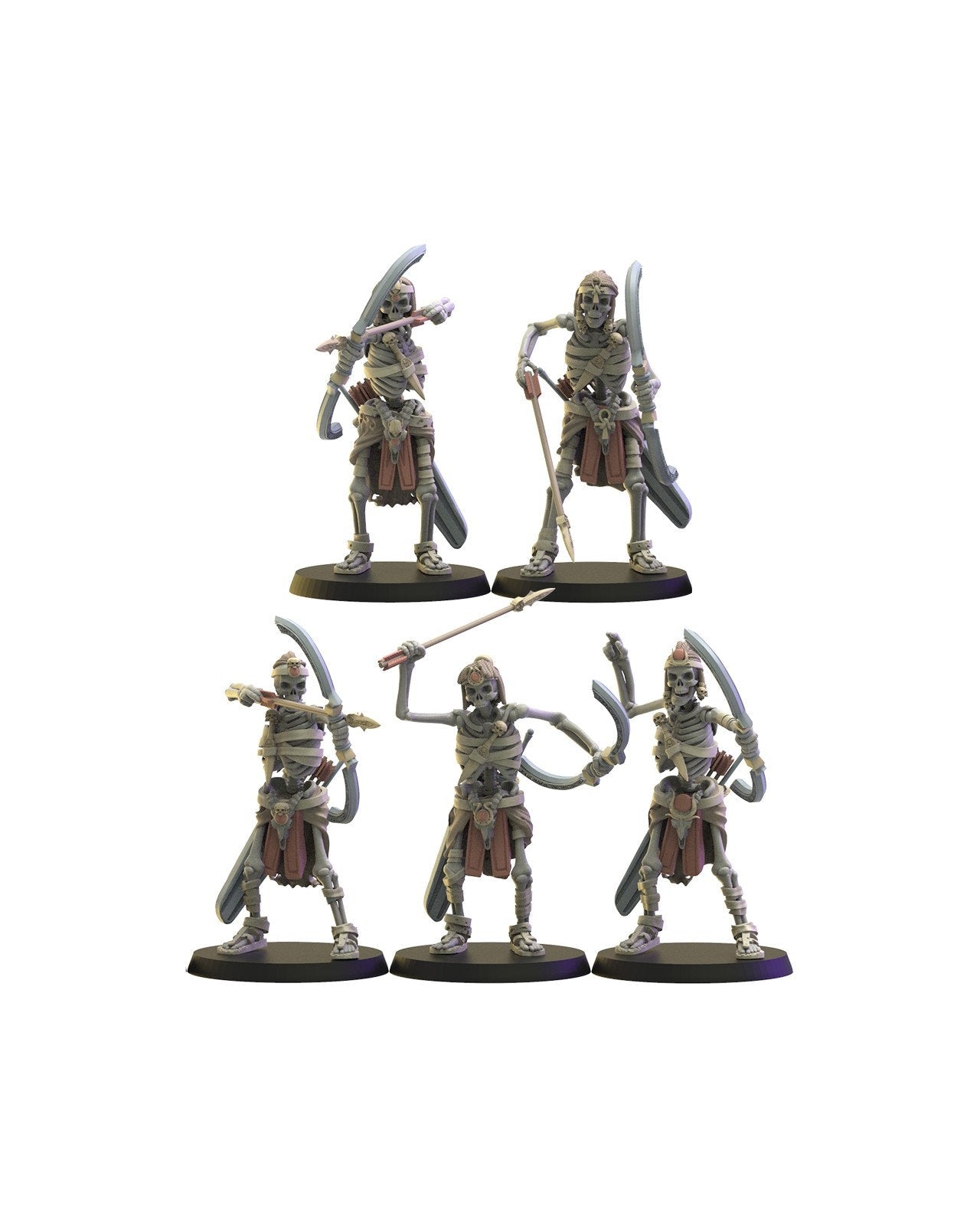Khnum Archers | Undying Dynasties | Lost Kingdom Miniatures | Warhammer Proxy | Kings of War | RPG | D&D | Tabletop