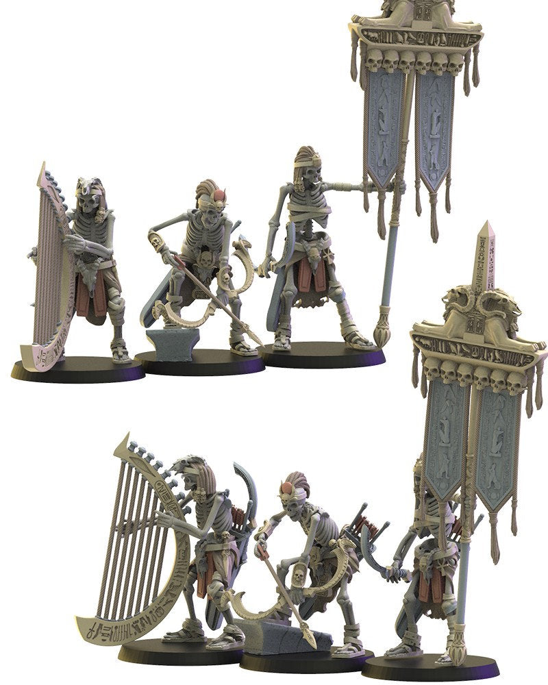 Khnum Archers | Undying Dynasties | Lost Kingdom Miniatures | Warhammer Proxy | Kings of War | RPG | D&D | Tabletop